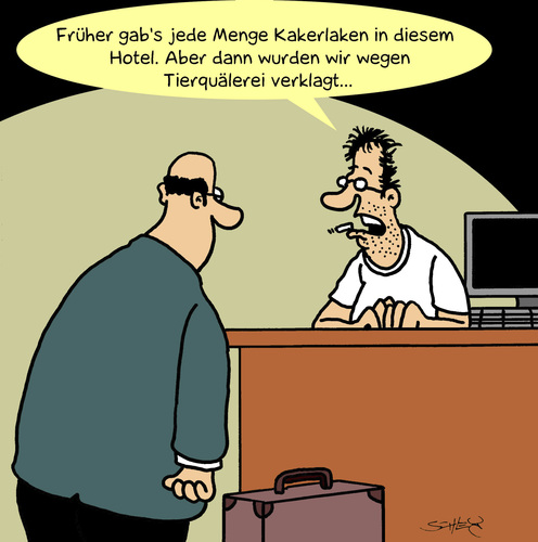 Cartoon: Traumhotel (medium) by Karsten Schley tagged urlaub,reisen,tourismus,hotels,komfort,urlaub,reisen,tourismus,hotels,komfort