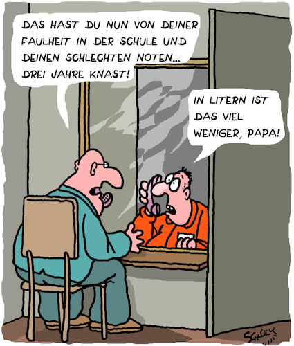 Cartoon: Umrechnung (medium) by Karsten Schley tagged bildung,schule,schulsystem,bildungspolitik,schüler,wissen,mathematik,justiz,zukunft,gesellschaft,bildung,schule,schulsystem,bildungspolitik,schüler,wissen,mathematik,justiz,zukunft,gesellschaft