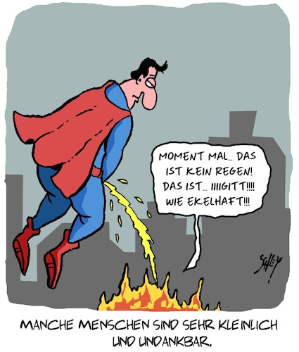 Cartoon: Undank ist der Welt Lohn (medium) by Karsten Schley tagged dankbarkeit,undank,superman,comics,feuer,katastrophenhilfe,menschheit,mentalität,medien,gesellschaft,dankbarkeit,undank,superman,comics,feuer,katastrophenhilfe,menschheit,mentalität,medien,gesellschaft