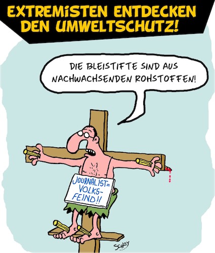 Cartoon: Volksfeinde!! (medium) by Karsten Schley tagged extremismus,politik,wahlen,demokratie,medien,journalisten,meinungsfreiheit,pressefreiheit,extremismus,politik,wahlen,demokratie,medien,journalisten,meinungsfreiheit,pressefreiheit