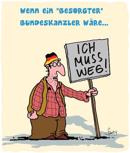 Cartoon: Voll besorgt... (medium) by Karsten Schley tagged patridioten,gesellschaft,pegida,politik,deutschland,populismus,rechtsextremismus,kanzlerkandidatur,besorgte,protest,bildungsferne,europa,patridioten,gesellschaft,pegida,politik,deutschland,populismus,rechtsextremismus,kanzlerkandidatur,besorgte,protest,bildungsferne,europa