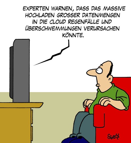 Cartoon: WARNUNG! (medium) by Karsten Schley tagged computer,technik,clouding,wetter,wetterwandel,klima,klimawandel,natur,naturkatastrophen,nachrichten,it,computer,technik,clouding,wetter,wetterwandel,klimawandel,klima,naturkatastrophen,nachrichten,it