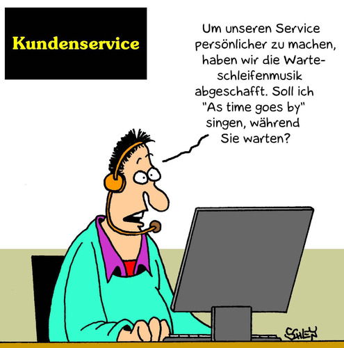 Cartoon: Warteschleife (medium) by Karsten Schley tagged business,kundenservice,musik,unterhaltung,gesellschaft,geld,service,business,kundenservice,musik,unterhaltung,gesellschaft,geld,service