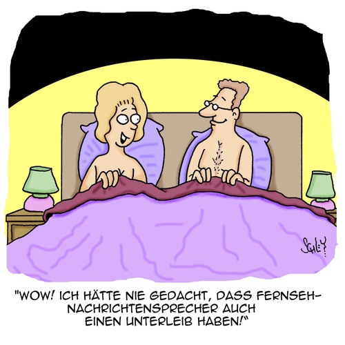 Cartoon: Wer hätte DAS gedacht??! (medium) by Karsten Schley tagged männer,frauen,liebe,beziehungen,singles,nachrichten,fernsehen,nachrichtensprecher,medien,männer,frauen,liebe,beziehungen,singles,sex,nachrichten,fernsehen,nachrichtensprecher,medien