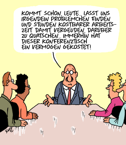 Cartoon: Wichtiges Meeting!! (medium) by Karsten Schley tagged meetings,konferenzen,wirtschaft,business,büro,arbeit,arbeitgeber,arbeitnehmer,arbeitszeit,lösungsstrategien,probleme,büromöbel,gesellschaft,meetings,konferenzen,wirtschaft,business,büro,arbeit,arbeitgeber,arbeitnehmer,arbeitszeit,lösungsstrategien,probleme,büromöbel,gesellschaft