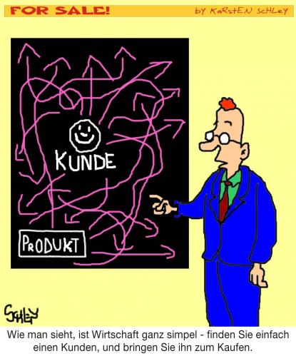 Cartoon: Wirtschaft (medium) by Karsten Schley tagged wirtschaft,business,jobs,börse,geld