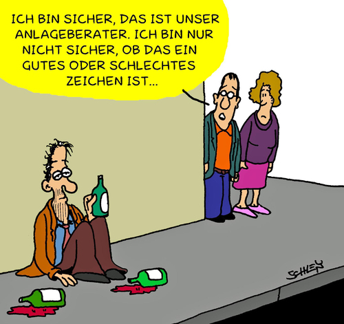 Cartoon: Zeichen (medium) by Karsten Schley tagged investments,geldanlage,anlageberater,geld,wirtschaft,business,deutschland,alkohol,geldanlage,investments,anlageberater,wirtschaft,geld,business,deutschland,alkohol