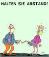 Cartoon: Abstand! (small) by Karsten Schley tagged coronavirus,covid19,abstand,männer,frauen,beziehungen,sex,begierde,sitten,politik,ansteckung,gesellschaft