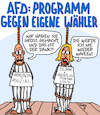 Cartoon: AFD-Programm (small) by Karsten Schley tagged afd,wahlen,wählerinnen,wähler,nazis,faschismus,demokratie,deutschland,europa,politik,gesellschaft,medien