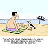 Cartoon: Am Strand (small) by Karsten Schley tagged reisen,urlaub,tourismus,tiere,strand,meer,ferien,möwen