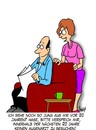 Cartoon: Augenarzt (small) by Karsten Schley tagged gesundheit,mann,frau,männer,frauen,beziehung,ehe,partnerschaft,liebe