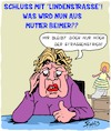 Cartoon: Aus für die LINDENSTRASSE (small) by Karsten Schley tagged tv,unterhaltung,lindenstrasse,fernsehen,ard,deutschland,gesellschaft,kultur