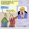 Cartoon: Ausländer (small) by Karsten Schley tagged politik wahlen usa trump europa ausländer flüchtlinge kultur demokratie