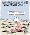 Cartoon: Aussterben (small) by Karsten Schley tagged klimawandel,tiere,natur,menschen,umwelt,erde,katastrophen,tod,temperaturen,gesellschaft