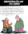 Cartoon: Behindertenwitz (small) by Karsten Schley tagged gesundheit,behinderungen,sport,marathon,rollstuhlfahrer,fettleibigkeit,ernährung,humor,gesellschaft