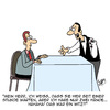 Cartoon: Bitte warten... (small) by Karsten Schley tagged restaurants,kellner,gastronomie,gäste,kunden,essen,ernährung,gesundheit,berufe,arbeit