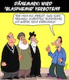 Cartoon: Blasphemie! (small) by Karsten Schley tagged blasphemie,meinungsfreiheit,politik,demokratie,religion,gesellschaft,medien