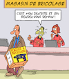 Cartoon: Ca fait mal ? (small) by Karsten Schley tagged dentistes,patients,sante,medicine,magasins,de,bricolage