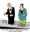 Cartoon: Casual Friday (small) by Karsten Schley tagged arbeit,arbeitnehmer,arbeitskleidung,jobs,wirtschaft