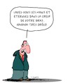 Cartoon: Corona... Tres drole. (small) by Karsten Schley tagged corona,sante,hygiene,precautions,politique