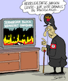 Cartoon: Damals... (small) by Karsten Schley tagged g20,politik,schwarzer,block,vandalismus,terrorismus,hamburg,polizei,demonstration,gewalt,deutschland