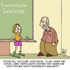 Cartoon: Der Promi-Kenner (small) by Karsten Schley tagged schule,schüler,lehrer,unterricht,geschichte,frankreich,historisches,napoleon,voltaire,richelieu,alter