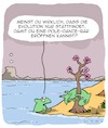 Cartoon: Die Evolution (small) by Karsten Schley tagged evolution,bioligie,geschichte,natur,umwelt,tiere,säugetiere,entwicklung,wissenschaft,business
