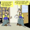 Cartoon: Ein harter Job! (small) by Karsten Schley tagged deutsche,post,briefzustellung,hunde,tiere,jobs,gesundheit,briefträger