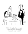 Cartoon: Es geht abwärts (small) by Karsten Schley tagged restaurants,politik,rezession,einkommen,preise,geld,wirtschaft,gesellschaft