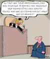 Cartoon: Femmes et Hommes (small) by Karsten Schley tagged sexisme,egalite,femmes,hommes,criminalite,tribunaux,politique