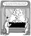 Cartoon: Film und Wirklichkeit (small) by Karsten Schley tagged atombomben,atomkrieg,spezialeffekte,filme,kino,tv,medien,politik,militär,gesellschaft