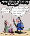 Cartoon: Flics (small) by Karsten Schley tagged flics,violence,fascisme,politique,manifs,sante