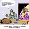 Cartoon: Frohe Feiertage! (small) by Karsten Schley tagged feiertage,weihnachten,ernährung,familie,männer,frauen,beziehungen,missverständnisse,liebe,ehe