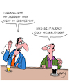 Cartoon: Fußball-WM 2018 (small) by Karsten Schley tagged sport,fußball,fifa,russland,weltmeisterschaft,italien,niederlande