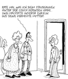 Cartoon: Gefunden (small) by Karsten Schley tagged männer,frauen,liebe,beziehungen,familie,hausarbeiten,mütter,enkel,gesellschaft