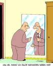 Cartoon: Hau ab! (small) by Karsten Schley tagged wirtschaft,rivalen,widersacher,psychologie,männer