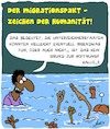 Cartoon: Hoffnung? (small) by Karsten Schley tagged migrationspakt,tod,mittelmeer,migration,flüchtlinge,rechtsextremismus,rassismus,europa,welt,deutschland,politik,un,gesellschaft
