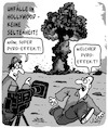 Cartoon: Hollywood-Unfall (small) by Karsten Schley tagged unfälle,hollywood,film,spezialeffekte,baldwin,pyrotechnik,unterhaltung,kino,tv,medien,entertainment,gesellschaft