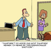 Cartoon: Ihn traf der Schlag (small) by Karsten Schley tagged worte,sprache,wortspiele,büro,business,kollegen,auseinandersetzungen,konflikte,gewalt