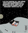 Cartoon: Im Weltall (small) by Karsten Schley tagged raumfahrt,forschung,wissenschaft,technik,temperaturen,astronauten