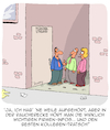 Cartoon: Information (small) by Karsten Schley tagged jobs,arbeit,arbeitgeber,arbeitnehmer,firmeninfos,wirtschaft,tratsch,kollegen,rauchen,gesundheit,raucherecken,management