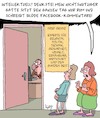 Cartoon: Intellektuell (small) by Karsten Schley tagged bildung,experten,kommentare,facebook,internet,männer,frauen,ehe,beziehungen,gesellschaft