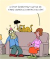 Cartoon: Inutile (small) by Karsten Schley tagged chats,animaux,veterinaires,sante