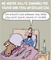 Cartoon: Johannes der Täufer (small) by Karsten Schley tagged religion,mythen,legenden,christentum,judentum,johannes,salome,bibel,geschichte