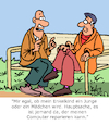 Cartoon: Junge oder Mädchen... (small) by Karsten Schley tagged familie,kinder,enkel,jungen,mädchen,großeltern,großväter,technik,computer,jugend,bildung,gesellschaft
