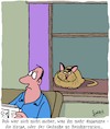 Cartoon: Katzenbild (small) by Karsten Schley tagged geschichte,katzen,tiere,wiedergeburt,religion,aberglaube,angst,hitler