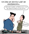 Cartoon: Kims Ballermann (small) by Karsten Schley tagged kim,jong,un,nordkorea,waffen,raketen,atomsprengköpfe,krieg,frieden,politik