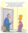 Cartoon: Kluges Kind (small) by Karsten Schley tagged eltern,kinder,intelligenz,karriere,jobs,wirtschaft,business,mütter,väter,arbeitslosigkeit,gesellschaft