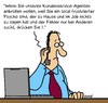 Cartoon: Kundenservice (small) by Karsten Schley tagged jobs,kunden,kundenservice,kommunikation,service,wirtschaft,business