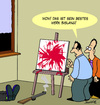 Cartoon: Kunstwerk (small) by Karsten Schley tagged kunst,malerei,maler,kunstsammler,geld,umsatz,kunstmarkt,wirtschaft,waffen